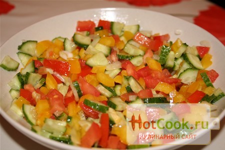 Овощной салат Светофор 