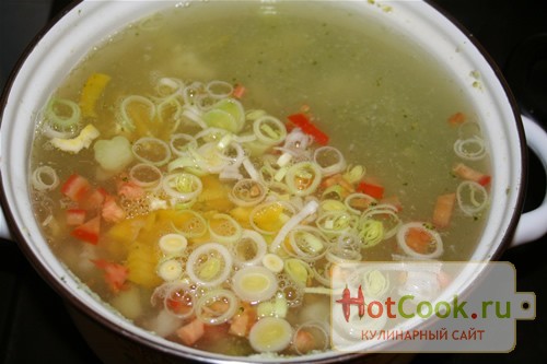 Легкий овощной суп